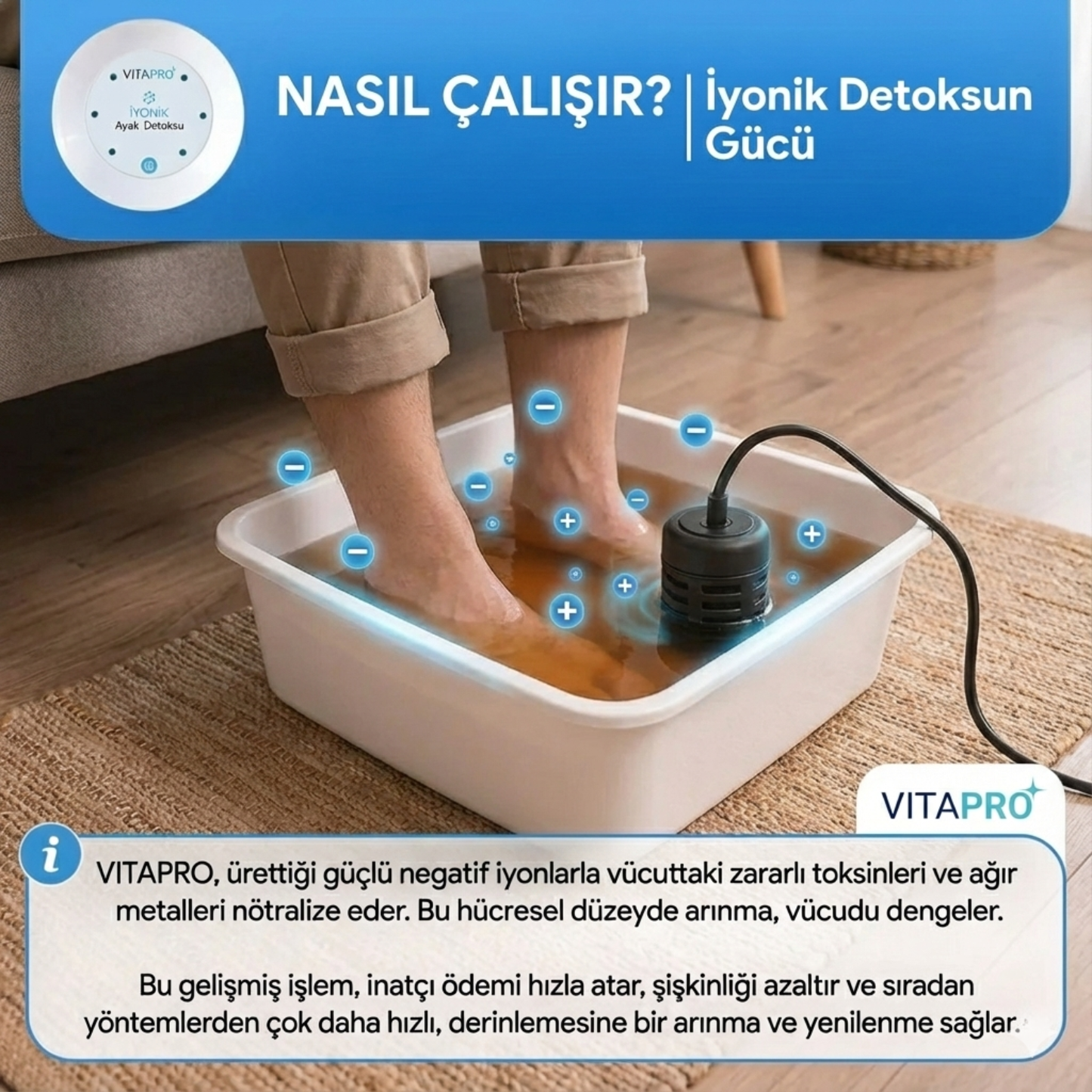 VITAPRO İyonik Ayak Detoksu